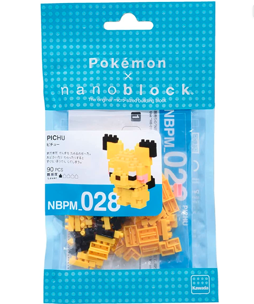 Nanoblock Pokemon Pichu Building Kit, Yellow