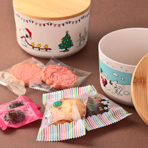 Japanese PEANUTS Snoopy Chocolate Biscuit with Small Rice Bowl