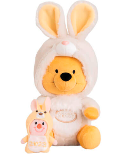 Japan Tokyo Disney 2023 Zodiac Series Rabbit Year Doll Hand Puppet 24cm and Pendant