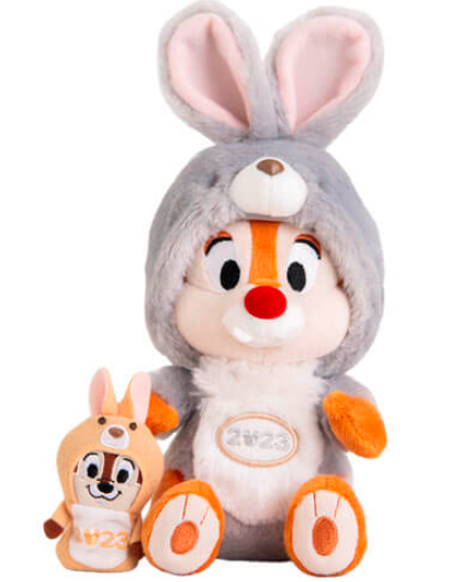 日本东京迪士尼2023年生肖系列兔年公仔手偶 24cm和挂件