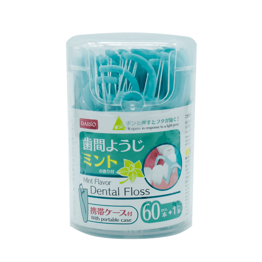 Japan's DAISO Mint Flavor Dental Floss 61 Pack