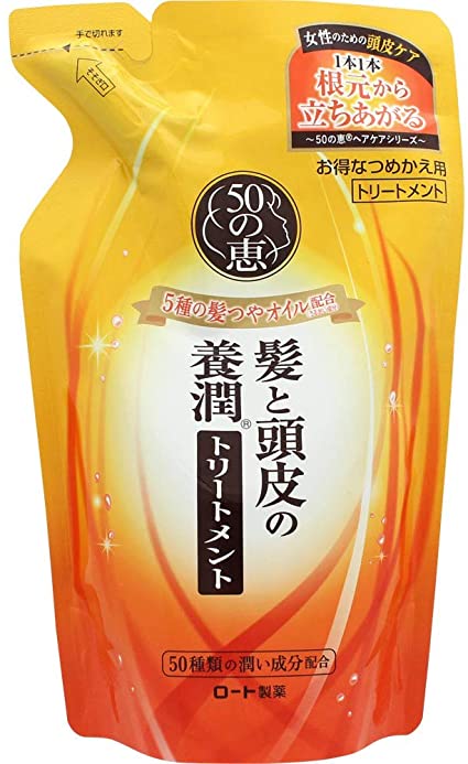 日本乐敦 ROHTO 50惠护发防脱发护发素-补充装