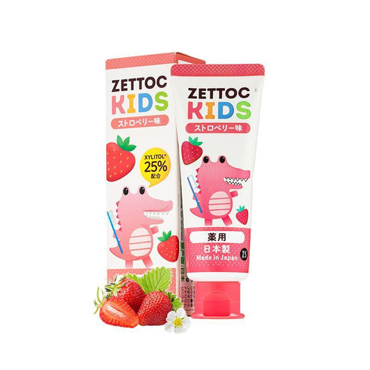 Japan ZETTOC Children's Strawberry Flavored Toothpaste (Available for 2-5 years old) 