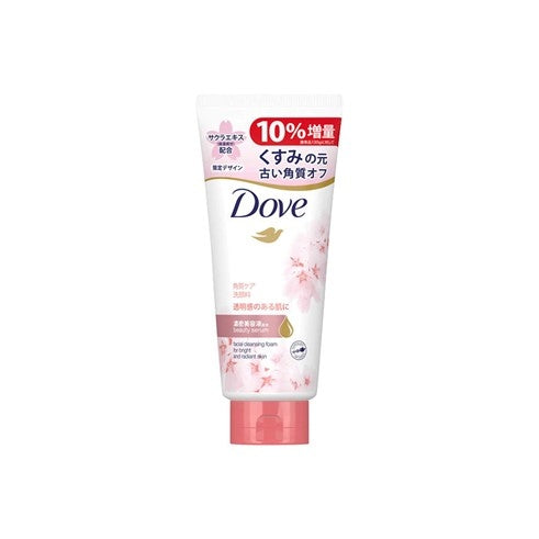 Japanese DOVE period limited cherry blossom design thick beauty liquid formula exfoliating cleanser 
