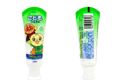 日本狮王Lion面包超人儿童牙膏哈蜜瓜味40g