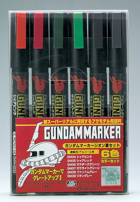 GUNDAM MARKER GMS108 - ZEON MARKER SET
