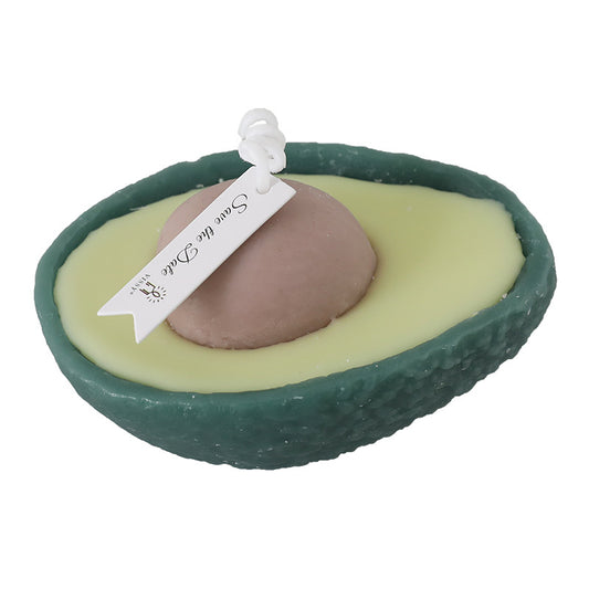 Domestic super cute handmade avocado shape aromatherapy candle