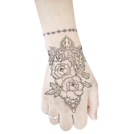 Domestic cool semi-permanent simulation waterproof tattoo stickers on the back of the hand