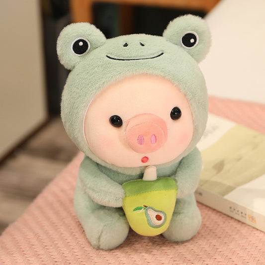 Domestic product cartoon doll - turned into a pig 25cm (4 options)