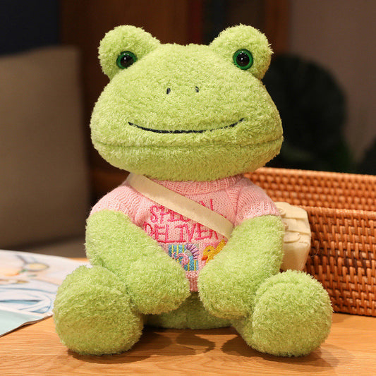 Domestic product cute soft cute frog doll 25cm