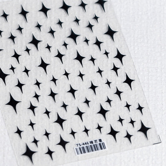 Nail Sticker- Bright Star Star and Little Colorful Cloud