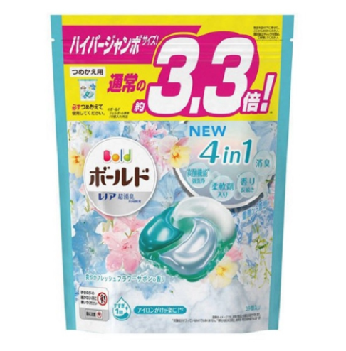 Japan P&amp;G ARIEL BOLD 3.3 times 4D Carbonated Laundry Balls 39 Pieces - Two Options