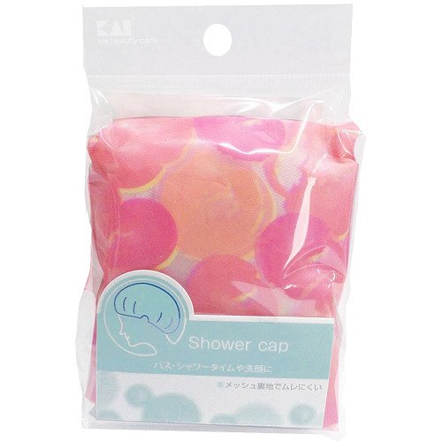 Japan KAI shell print waterproof shower cap