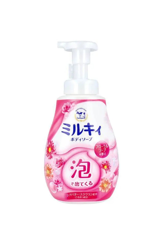 Japan GYUNYU Milk Foam Shower Gel Available for Adults and Children-Flower Fragrance