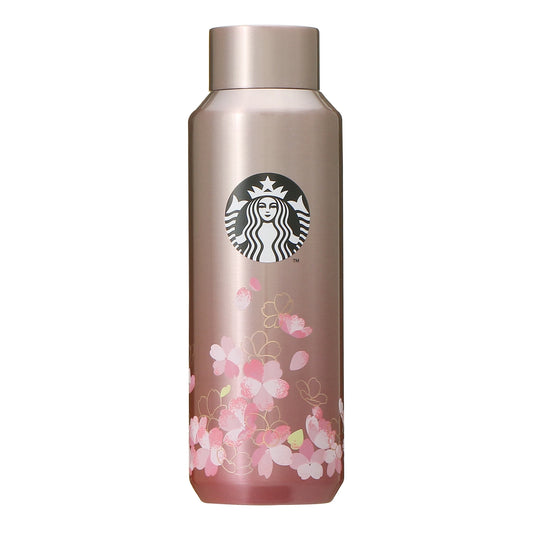 日本Starbucks星巴克樱花2022限量版不锈钢瓶玫瑰金保温瓶 473ml