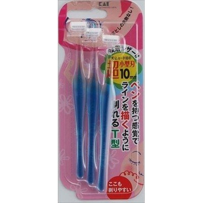 Japan KAI T-Shaped Eyebrow Knife-3pcs