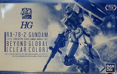 GUNDAM BASE LIMITED HIGH GRADE (HG) 1/144 RX-78-2 GUNDAM BEYOND GLOBAL (CLEAR COLOR)